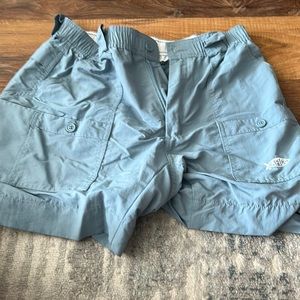 Light blue AFTCO shorts